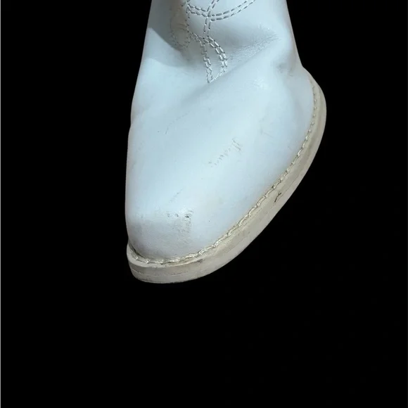IUV brand white western cowboy boots for women mid calf size 8 - Picture 10 of 13